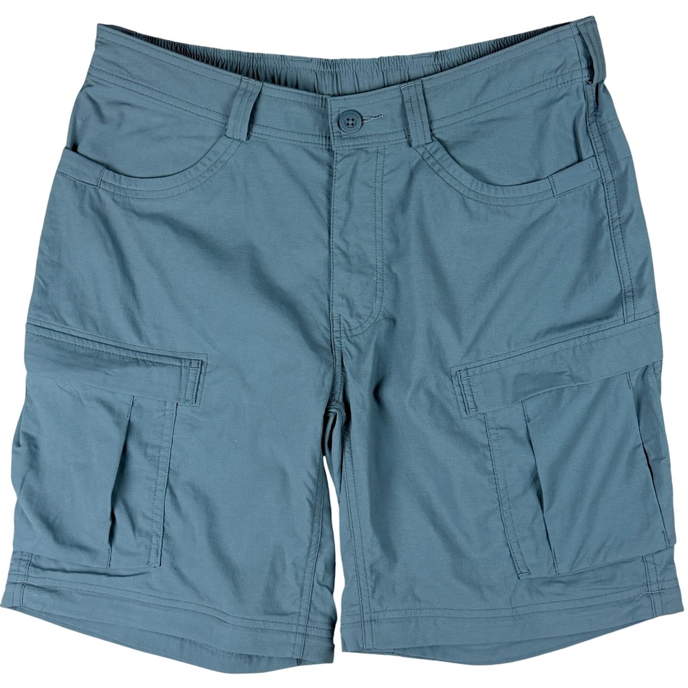 REI Co-op Mens W32 L8.5 Blue Cargo Shorts Sahara Hiking Outdoor Utility Gorpcore